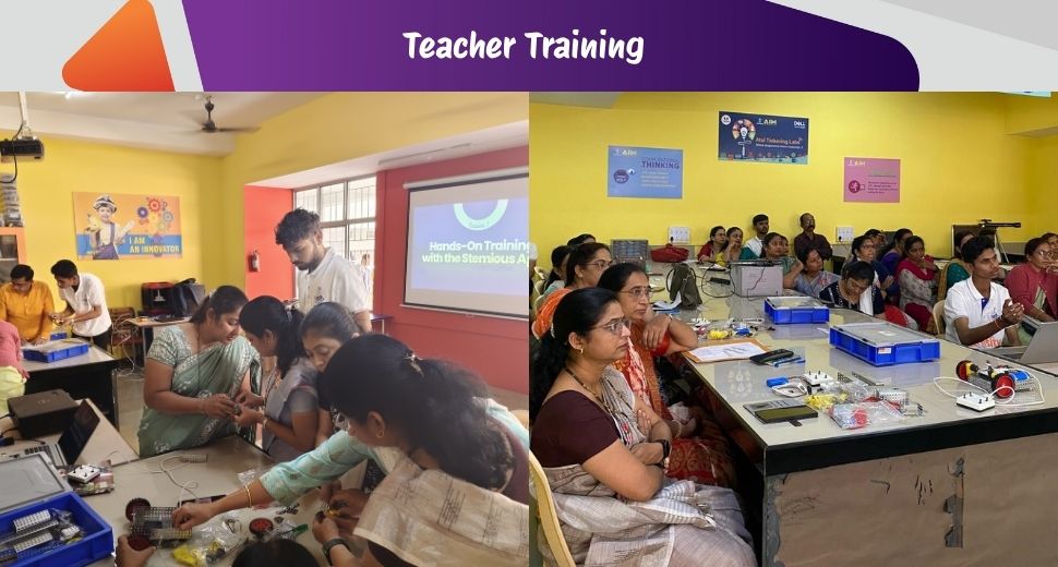 ATALUP team conducting Atal Tinkering Lab teacher training
