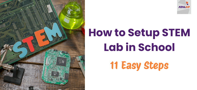 STEM Lab in School- a STEM kit is displayed in this image.