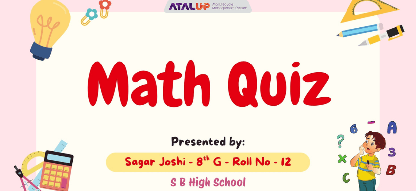 maths project front page