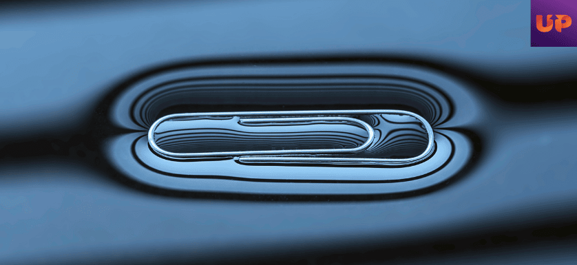 Simple Science Experiments for Kids- Paper clip floating on salt water